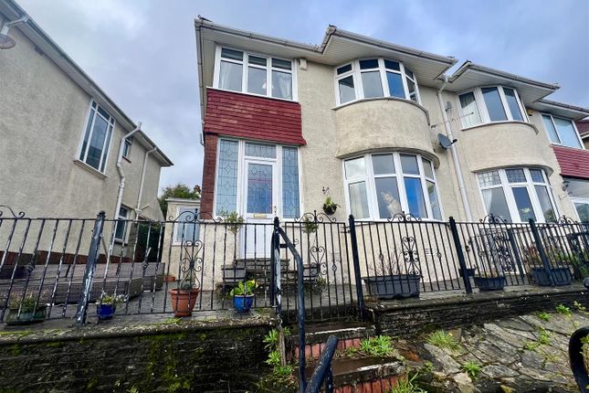 Semi-detached house for sale in Lon Caron, Sketty, Swansea