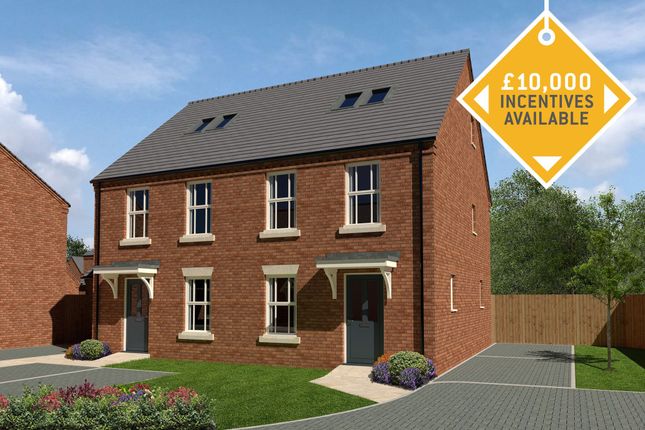 Thumbnail Semi-detached house for sale in Plot 16, The Durham, Glapwell Gardens, Glapwell