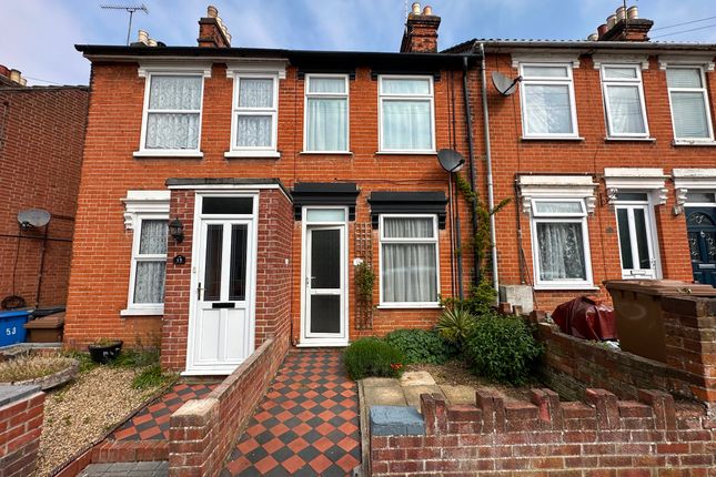 Thumbnail Terraced house to rent in Upland Road, Ipswich