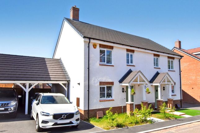 Thumbnail Semi-detached house to rent in Fieldfare Crescent, Exmouth, Devon