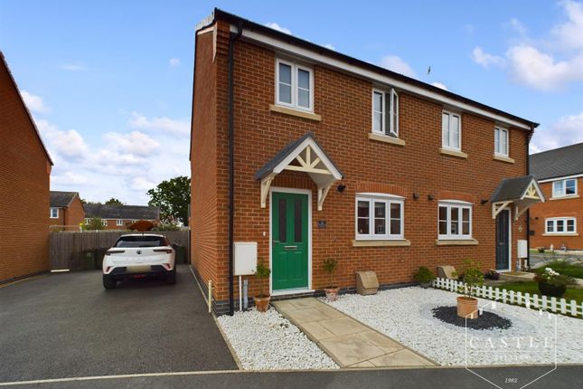 Semi-detached house for sale in Bowes Close, Stoney Stanton, Leicester