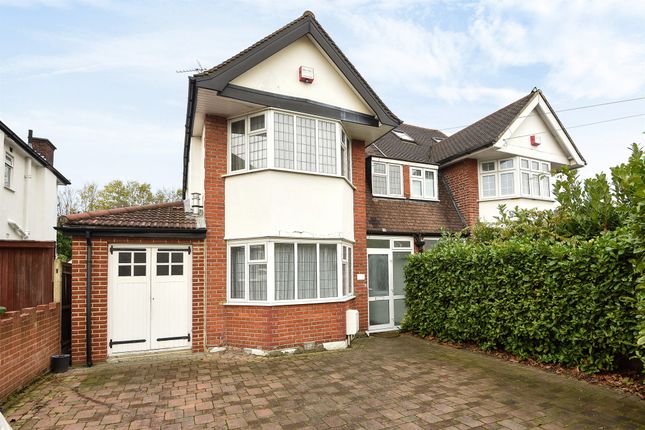 Thumbnail Semi-detached house for sale in Stoneleigh Park Road, Stoneleigh, Epsom
