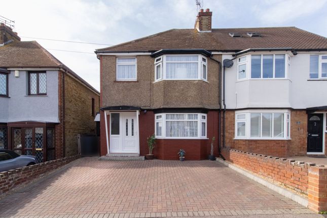 Thumbnail Semi-detached house for sale in Drapers Avenue, Margate