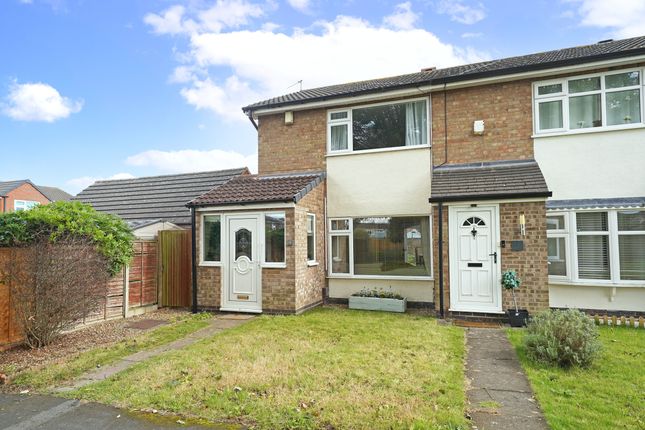 Thumbnail End terrace house for sale in Ash Drive, Syston, Leicester, Leicestershire