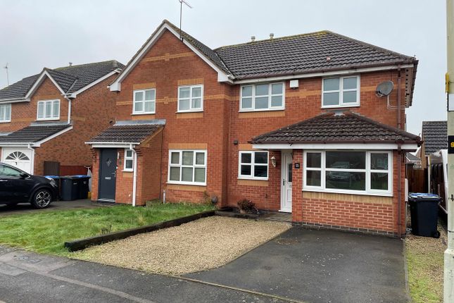 Thumbnail Semi-detached house for sale in Pickering Road, Broughton Astley, Leicester