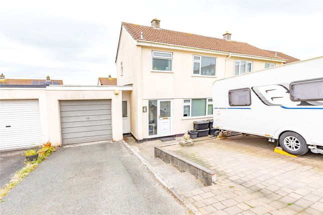 Thumbnail Semi-detached house for sale in Boscawen Road, St. Dennis, St. Austell, Cornwall