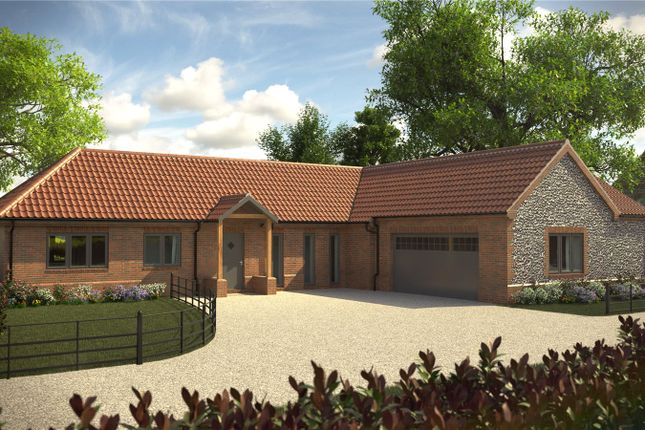 Thumbnail Bungalow for sale in Plot 1, The Street, Rockland All Saints, Attleborough, Norfolk