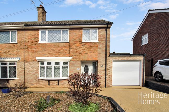 Thumbnail Semi-detached house for sale in Tanager Close, Norwich