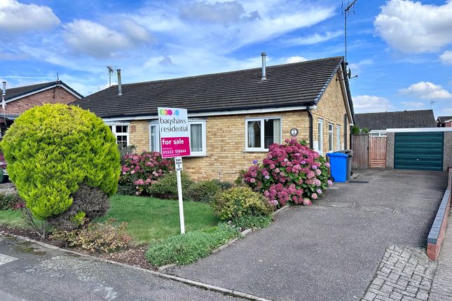 Thumbnail Semi-detached bungalow for sale in Roydon Close, Mickleover, Derby