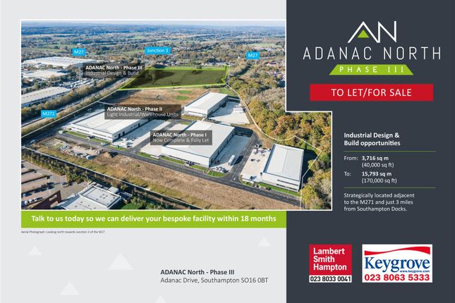 Warehouse to let in Adanac North Phase III, Adanac Drive, Southampton, Hampshire