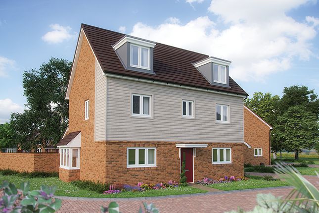 Thumbnail Detached house for sale in "The Yew" at Redfields Lane, Church Crookham, Fleet