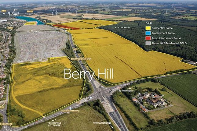Thumbnail Land for sale in Residential Land Parcel, Berry Hill, Mansfield, Nottinghamshire