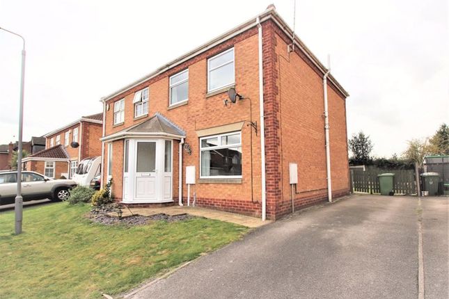 Thumbnail Semi-detached house for sale in Brocklehurst Drive, Edwinstowe, Mansfield