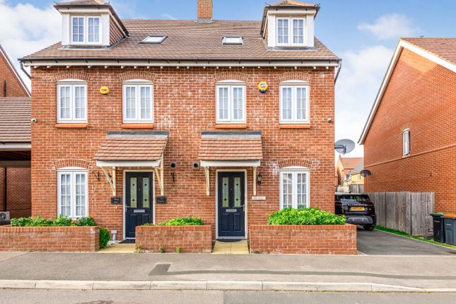 Thumbnail Semi-detached house for sale in Cantley Road, Great Denham, Bedford, Bedfordshire