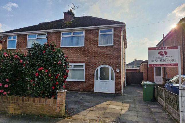Thumbnail Semi-detached house for sale in Wynnstay Avenue, Maghull, Liverpool
