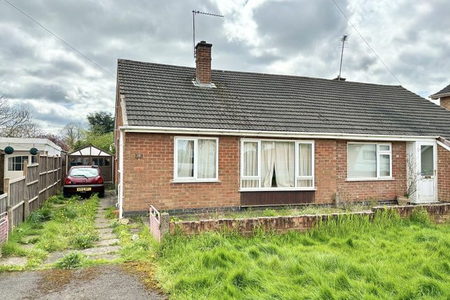 Thumbnail Semi-detached bungalow for sale in Homestead Drive, Wigston, Leicestershire.