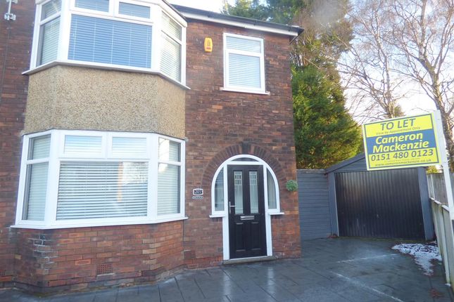 Thumbnail Semi-detached house to rent in Warrington Road, Whiston, Prescot, Liverpool