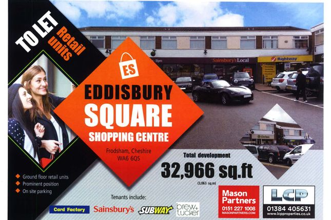 Thumbnail Retail premises to let in Eddisbury Square, Frodsham