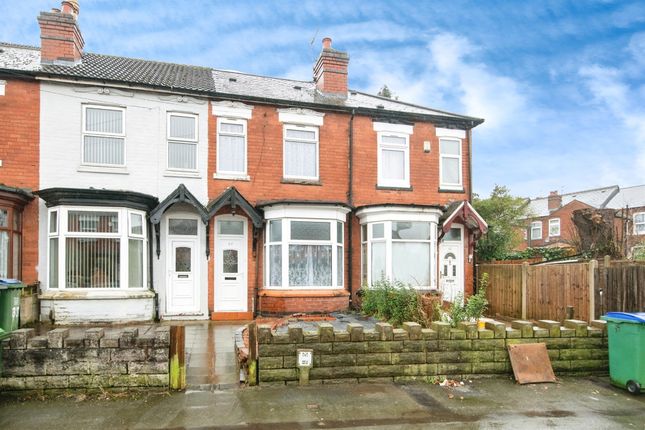 Thumbnail End terrace house for sale in Edward Road, Bearwood, Smethwick