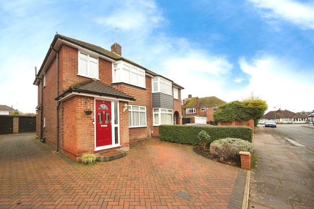 Semi-detached house for sale in Norcott Close, Dunstable, Bedfordshire