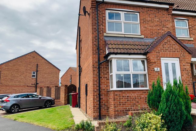 Thumbnail End terrace house to rent in Heron Gate, Scunthorpe