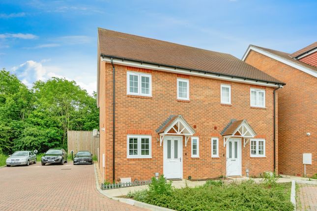 Thumbnail Semi-detached house for sale in Cooper Close, Smallfield, Horley