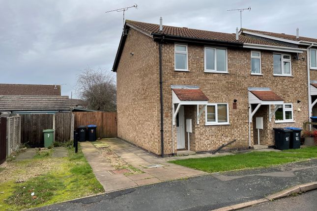Thumbnail End terrace house to rent in Richardson Close, Broughton Astley, Leicester