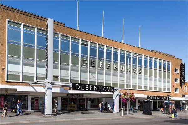 Retail premises to let in The Debenhams Building, Station Road, Harrow, Greater London