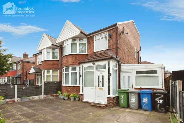 Thumbnail Semi-detached house for sale in Woodstock Road, Old Trafford, Stretford, Greater Manchester