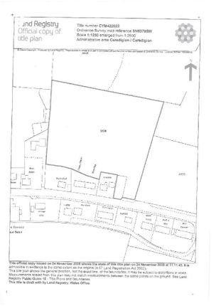 Land for sale in Capel Seion, Aberystwyth