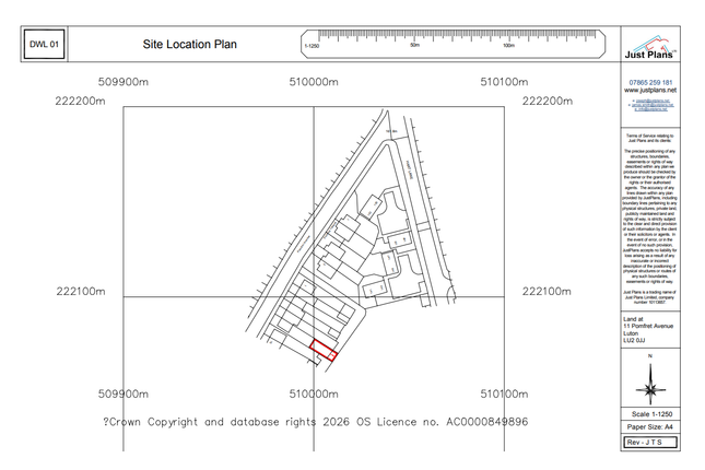 Land rear of 11 Pomfret Avenue, Luton photo 2