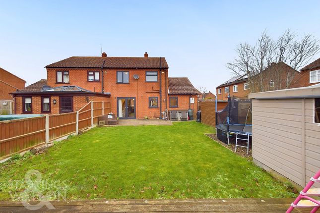 Semi-detached house for sale in Youngs Crescent, Freethorpe, Norwich
