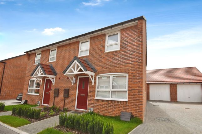 Thumbnail Semi-detached house to rent in Cranesbill Way, Broughton, Aylesbury, Buckinghamshire