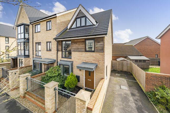 Thumbnail End terrace house for sale in Beaufort Road, Upper Cambourne, Cambridge, Cambridgeshire