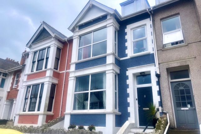 Terraced house for sale in Trebarwith Crescent, Newquay, Cornwall