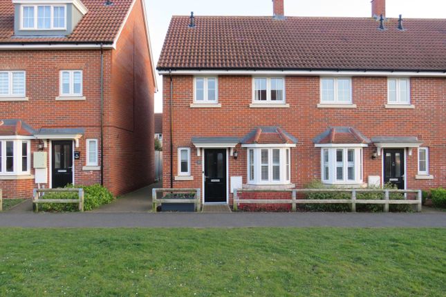 Thumbnail End terrace house to rent in Yarrow Walk, Red Lodge, Bury St. Edmunds