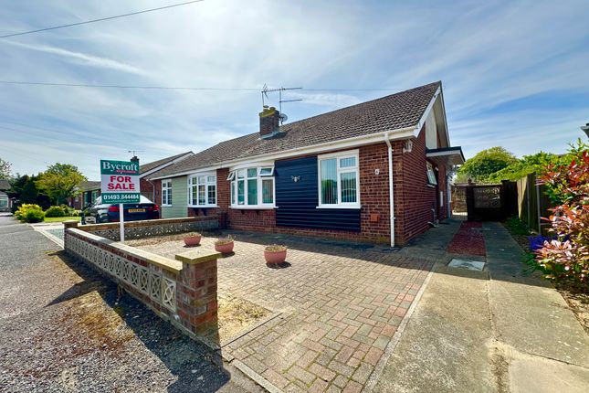 Thumbnail Semi-detached bungalow for sale in The Close, Hemsby, Great Yarmouth