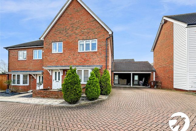 Thumbnail Semi-detached house for sale in Paddock Drive, Hoo, Rochester, Kent