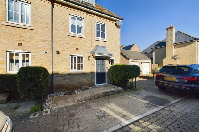 Thumbnail End terrace house for sale in Carrier Close, Peterborough