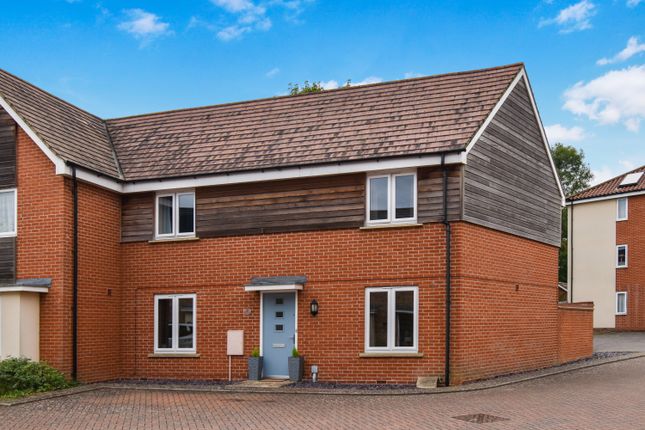 Thumbnail End terrace house for sale in Adams Drive, St. Ives, Huntingdon