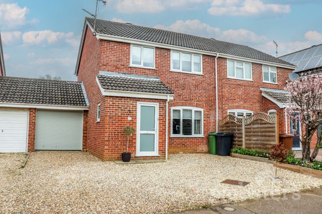 Thumbnail Semi-detached house for sale in Priory Road, Hethersett, Norwich