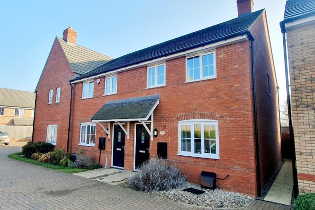 Thumbnail Semi-detached house for sale in Hornbeam Row, Brixworth, Northampton, Northamptonshire