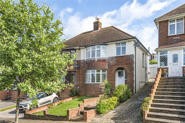 Thumbnail Semi-detached house for sale in Wilmington Way, Brighton, East Sussex