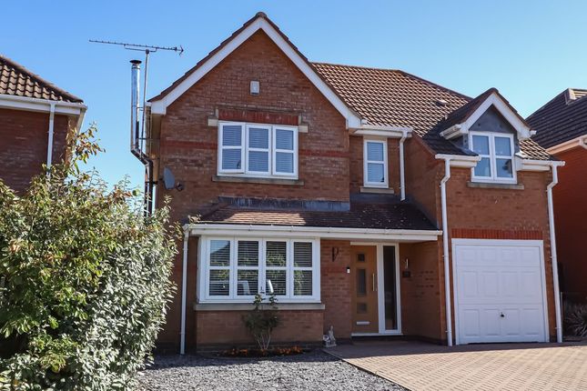 Thumbnail Detached house for sale in Honeysuckle Close, Lutterworth
