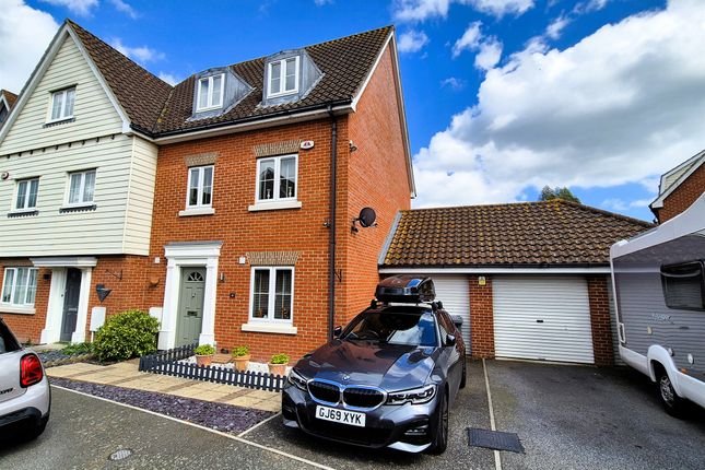 Thumbnail Town house for sale in Meadow Crescent, Purdis Farm, Ipswich