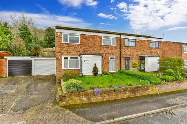 Semi-detached house for sale in Rush Close, Walderslade, Chatham, Kent