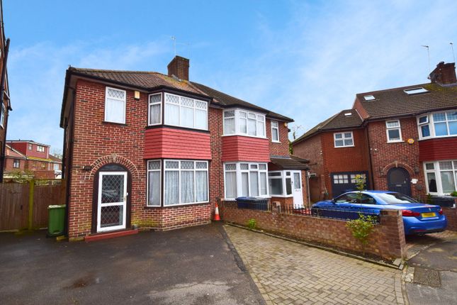 Thumbnail Semi-detached house to rent in Wellgarth, Greenford, Greater London