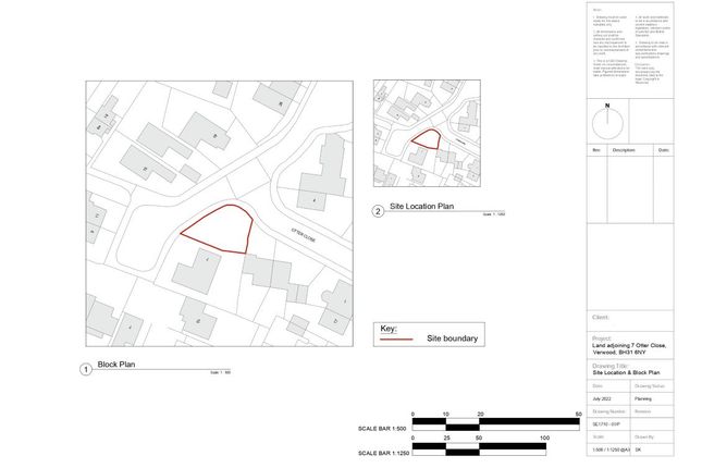 Land for sale in Land Adjoining 7 Otter Close, Bournemouth, Dorset