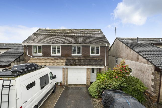 Semi-detached house for sale in Tregartha Way, Liskeard, Cornwall