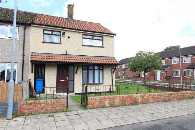 Thumbnail End terrace house to rent in Bramcote Road, Kirkby, Liverpool